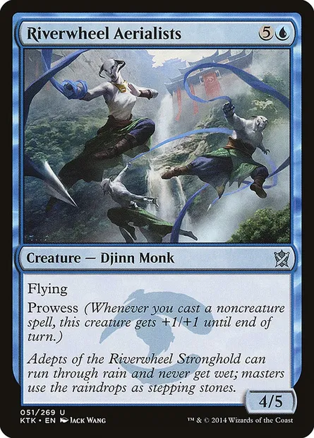 Riverwheel Aerialists, Magic card KTK 51 — Khans of Tarkir set