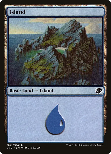 Île, carte Magic JVC 31 — extension Duel Decks Anthology: Jace vs. Chandra
