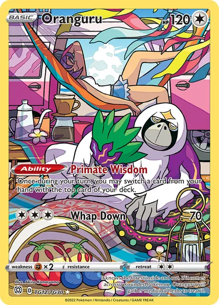 Oranguru, Pokémon card BRS TG12 — Brilliant Stars set