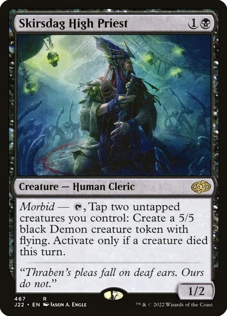 Skirsdag High Priest, Magic card J22 467 — Jumpstart 2022 set