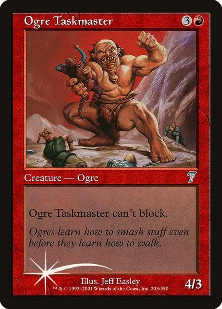 Ogre Taskmaster, Magic card 7ED 203★ — Seventh Edition set