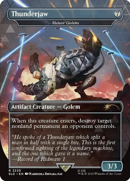 Meteor Golem, Magic card SLD 2225 — Secret Lair Drop set
