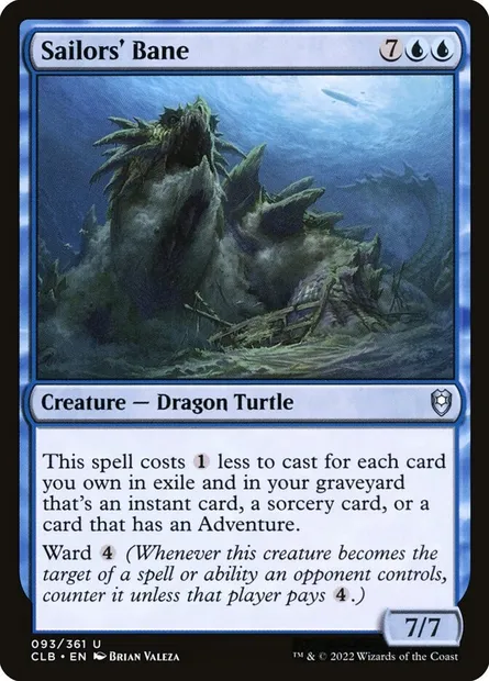 Sailors' Bane, Magic card CLB 93 — Commander Legends: Battle for Baldur's Gate set