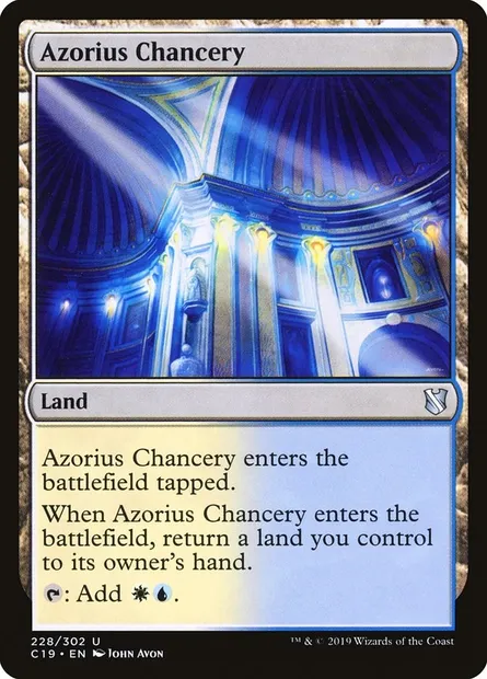 Azorius Chancery, Magic card C19 228 — Commander 2019 set