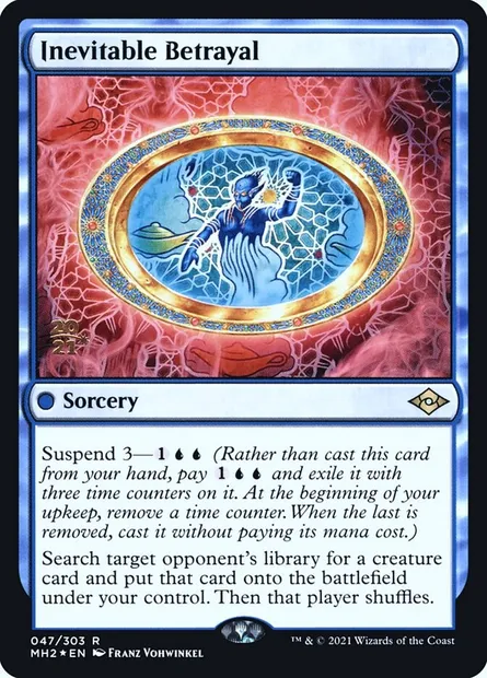 Trahison inévitable, carte Magic PMH2 47s — extension Modern Horizons 2 Promos