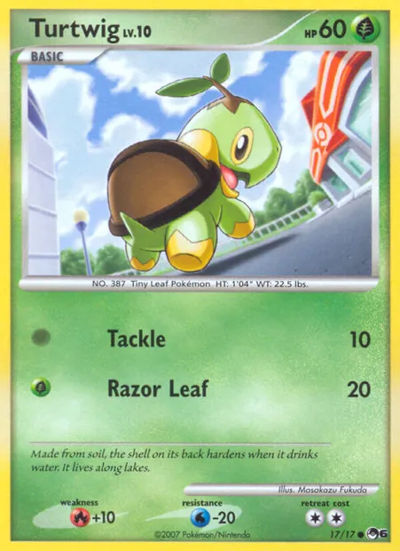Turtwig, Pokémon card P6 17 — POP Series 6 set