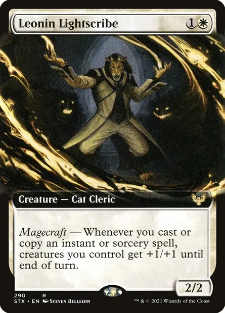Leonin Lightscribe, Magic card STX 290 — Strixhaven: School of Mages set