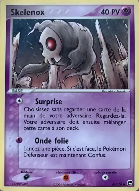 Skelénox, carte Pokémon SS 61 — extension EX Tempête de sable