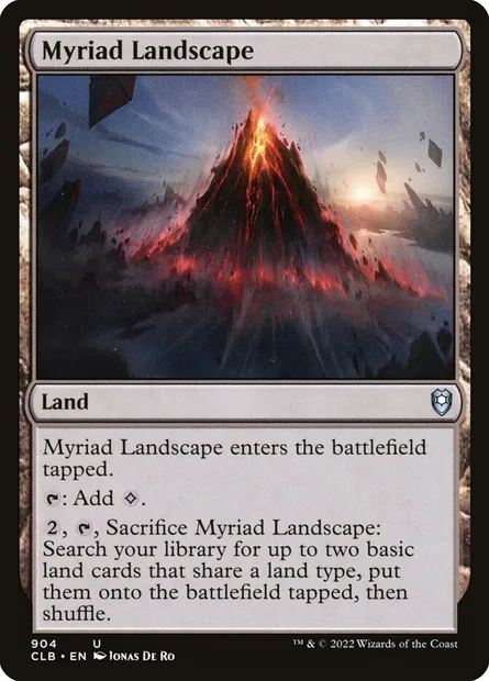 Myriad Landscape, Magic card CLB 904 — Commander Legends: Battle for Baldur's Gate set