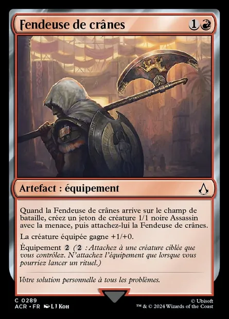 Fendeuse de crânes, carte Magic ACR 289 — extension Assassin's Creed