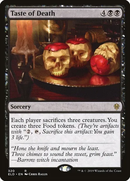 Goût de mort, carte Magic ELD 320 — extension Throne of Eldraine