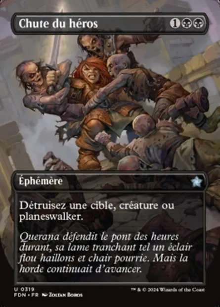 Chute du héros, carte Magic FDN 319 — extension Foundations