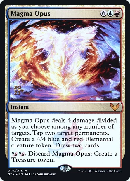 Magma Opus, Magic card PSTX 203s — Strixhaven: School of Mages Promos set