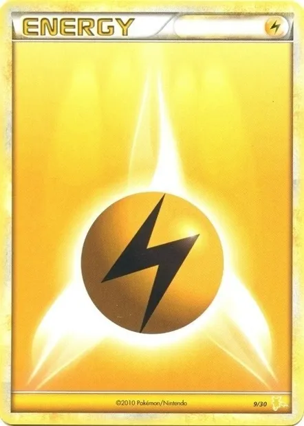 Lightning Energy, Pokémon card TK4R 009 — HS Trainer Kit (Raichu) set