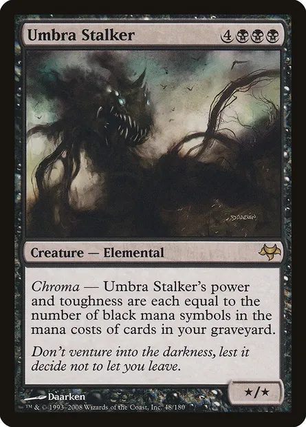 Umbra Stalker, Magic card EVE 48 — Eventide set