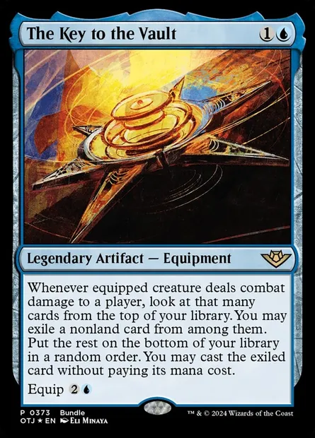 The Key to the Vault, Magic card OTJ 373 — Outlaws of Thunder Junction set