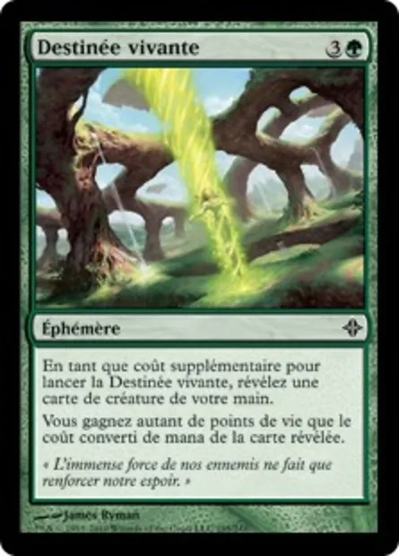 Destinée vivante, carte Magic ROE 195 — extension L'ascension des Eldrazi