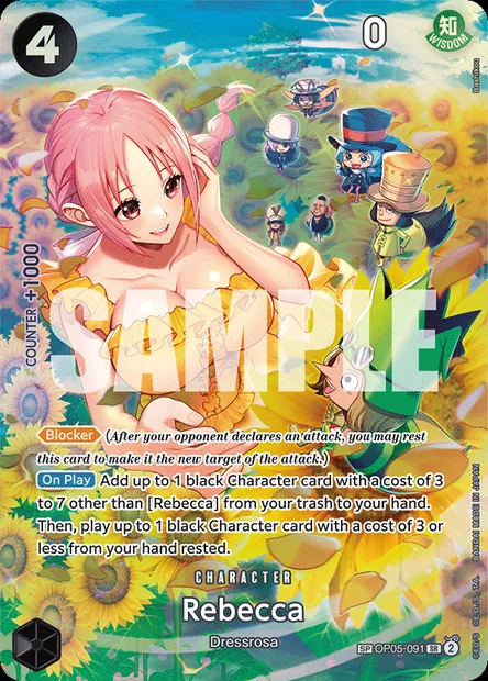 Rebecca, carte One Piece OP05-091 — extension AWAKENING OF THE NEW ERA