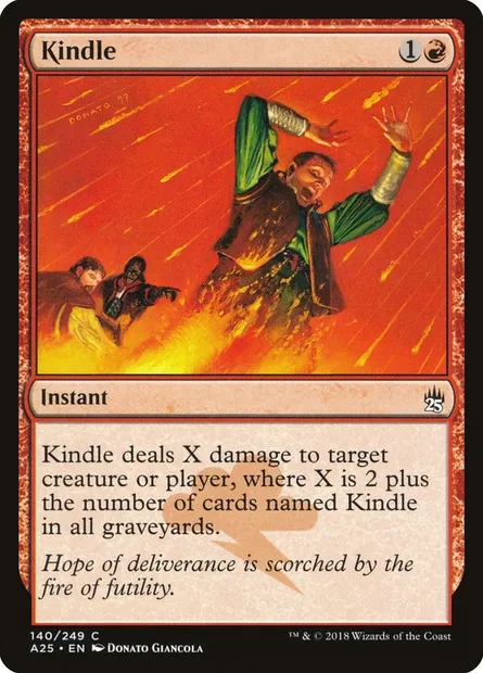 Embrasement, carte Magic A25 140 — extension Masters 25