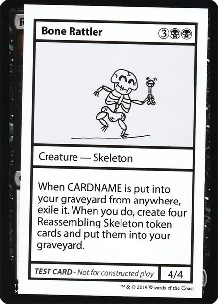 Bone Rattler, Magic card CMB2 35 — Mystery Booster Playtest Cards 2021 set