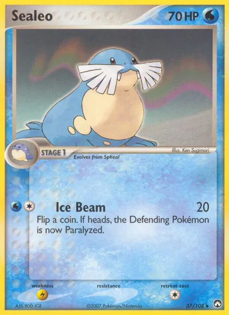 Sealeo, Pokémon card PK 37 — Power Keepers set