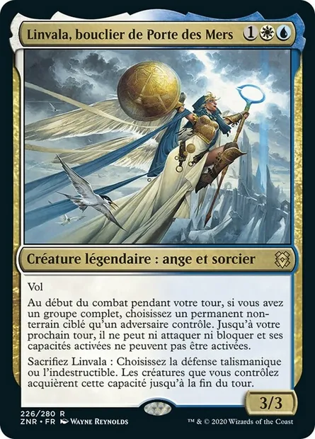 Linvala, bouclier de Porte des Mers, carte Magic ZNR 226 — extension Renaissance de Zendikar