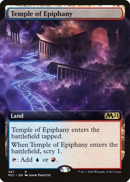 Temple of Epiphany, Magic card M21 387 — Core Set 2021 set