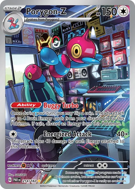 Porygon-Z, Pokémon card PAR 214 — Paradox Rift set