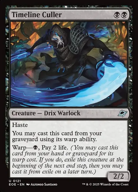 Timeline Culler, Magic card EOE 121 — Edge of Eternities set