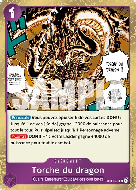 Torche du dragon, carte One Piece EB04-040 — extension EGGHEAD CRISIS