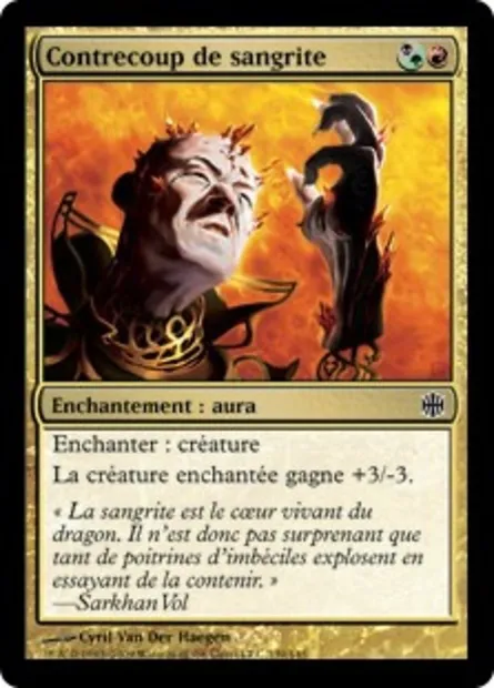 Contrecoup de sangrite, carte Magic ARB 139 — extension La Renaissance d'Alara