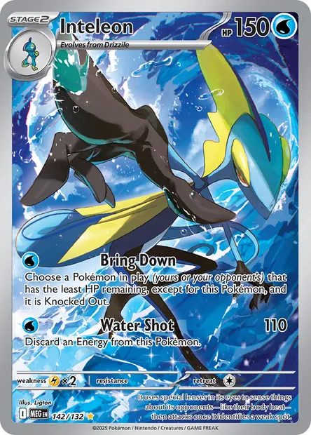 Inteleon, Pokémon card MEG 142 — Mega Evolution set