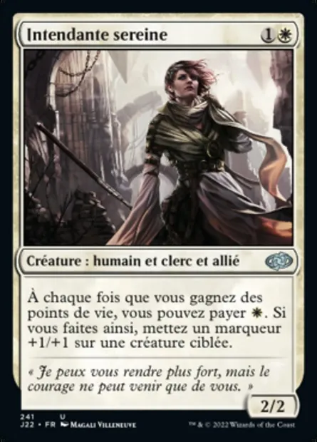 Intendante sereine, carte Magic J22 241 — extension Jumpstart 2022