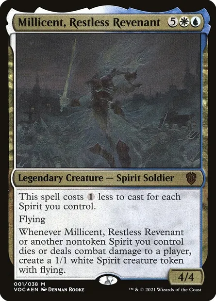 Millicent, Restless Revenant, Magic card OVOC 1 — Crimson Vow Commander Display Commanders set