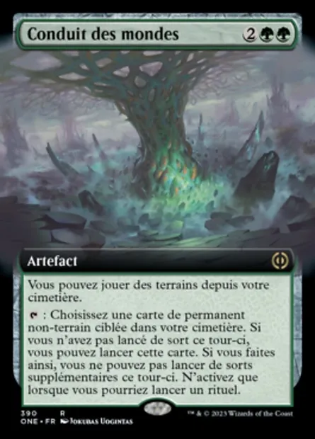 Conduit des mondes, carte Magic ONE 390 — extension Tous Phyrexians