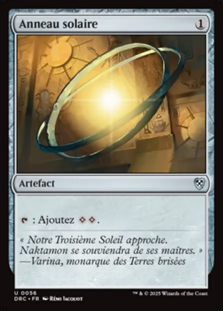 Anneau solaire, carte Magic DRC 56 — extension Aetherdrift Commander