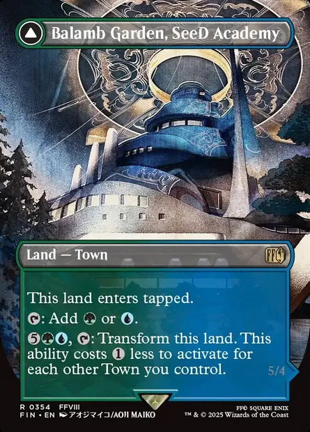 Balamb Garden, SeeD Academy // Balamb Garden, Airborne, Magic card FIN 354 — Final Fantasy set
