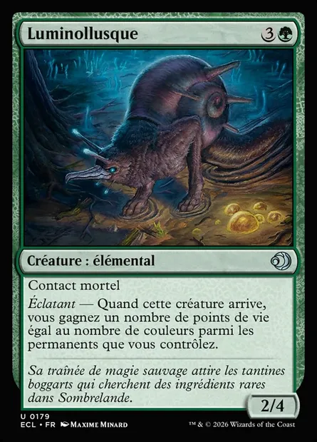 Luminollusque, carte Magic ECL 179 — extension Lorwyn Eclipsed