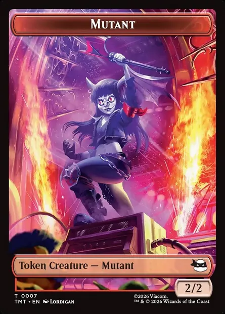 Mutant, carte Magic TTMT 7 — extension Teenage Mutant Ninja Turtles Tokens