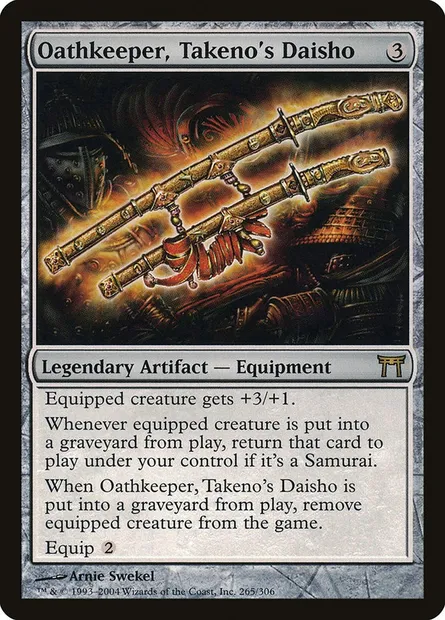 Gardefoi, daisho de Takeno, carte Magic CHK 265 — extension Guerriers de Kamigawa