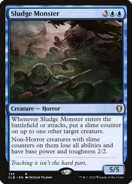 Sludge Monster, Magic card CLB 735 — Commander Legends: Battle for Baldur's Gate set