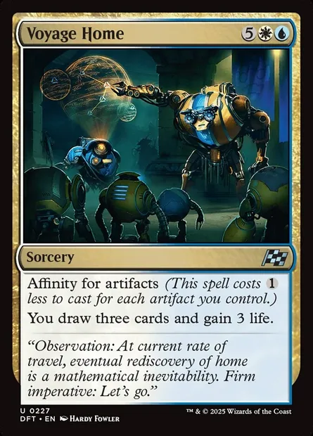 Voyage Home, Magic card DFT 227 — Aetherdrift set