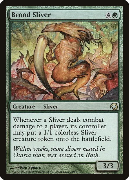 Brood Sliver, Magic card H09 22 — Premium Deck Series: Slivers set