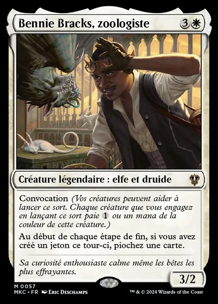 Bennie Bracks, zoologiste, carte Magic MKC 57 — extension Murders at Karlov Manor Commander