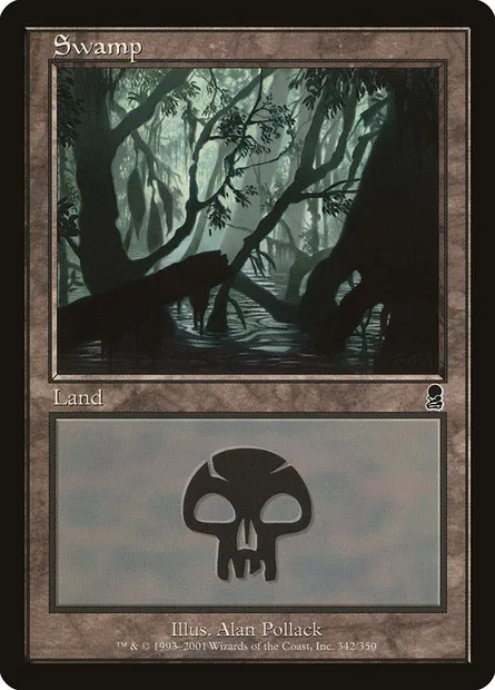 Swamp, Magic card ODY 342 — Odyssey set