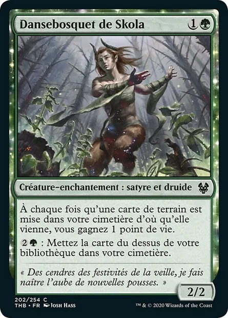 Dansebosquet de Skola, carte Magic THB 202 — extension Theros Beyond Death