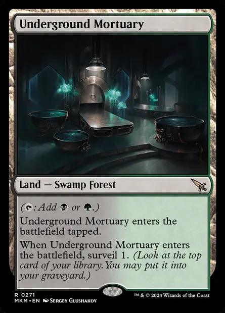 Underground Mortuary, Magic card MKM 271 — Murders at Karlov Manor set