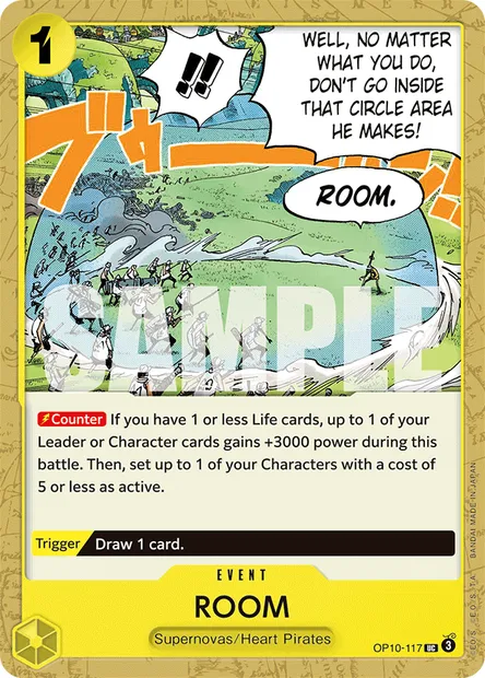 ROOM, One Piece card OP10-117 — ROYAL BLOOD set