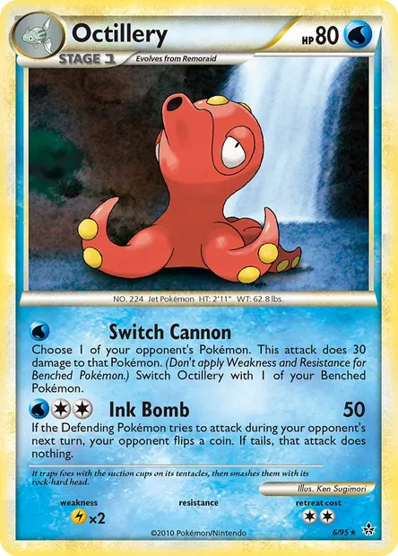 Octillery, Pokémon card UL 6 — Unleashed set