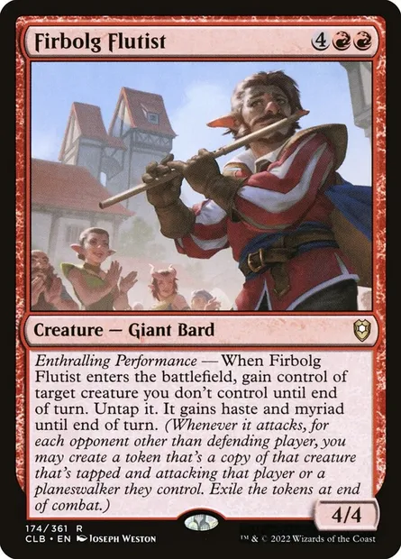 Firbolg Flutist, Magic card CLB 174 — Commander Legends: Battle for Baldur's Gate set